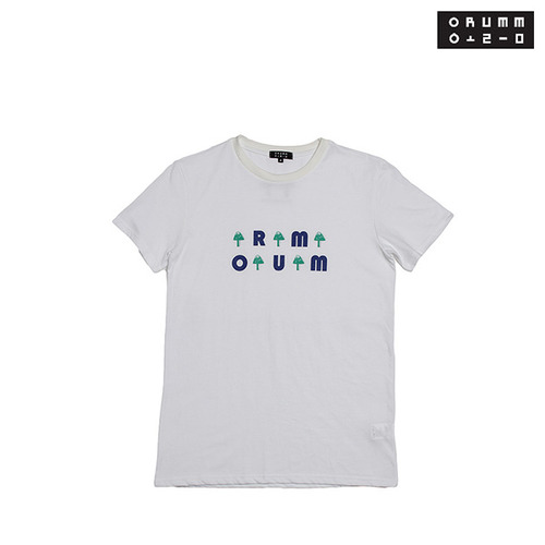 [오름] ORUMM LOGO T 화이트 티셔츠